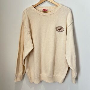 Vintage Pony Express Men's United States Postagel Sweater Large Neutral M31